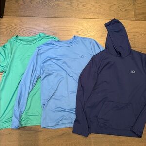 Stylish Kids Long Sleeve Tees - Blue, Green, and Navy